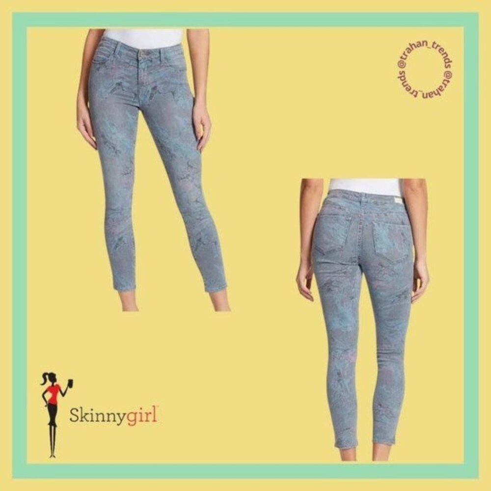 Skinnygirl Christina Marie Marbled Skinny Jeans Size 10